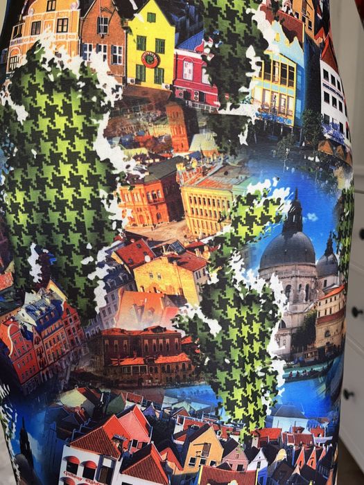 Rochie cu imprimeu oraș