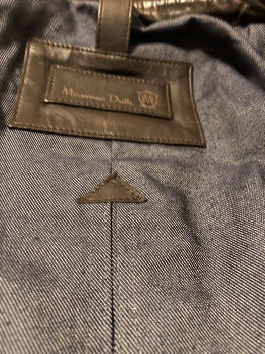 Geaca din piele Massimo Dutti noua