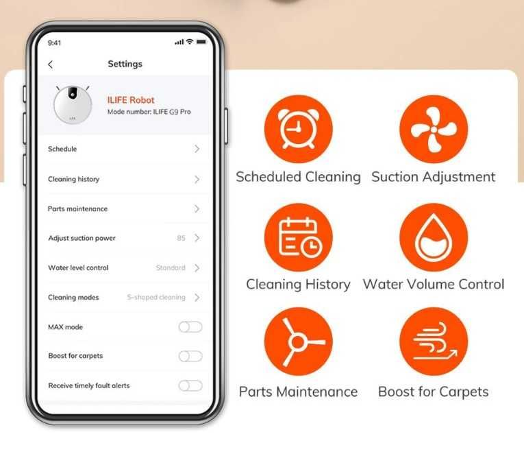 Прахосмукачка робот 2 в 1 ILIFE G9 Pro със самопочистваща се станция