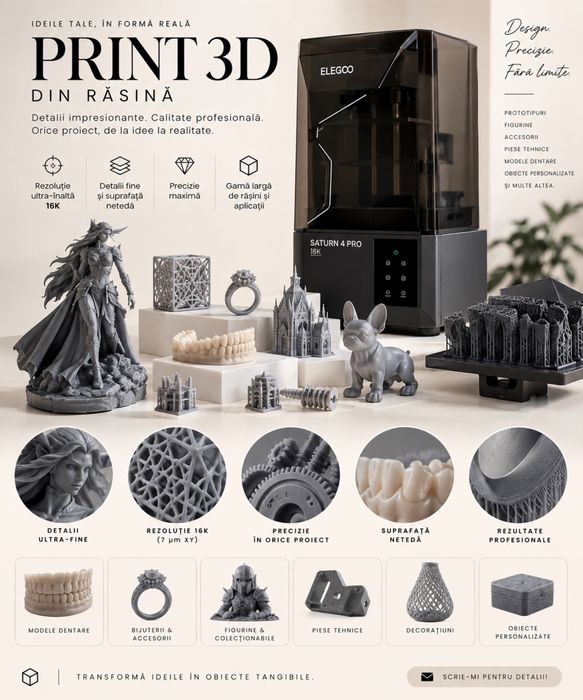 Printez 3d din rasina