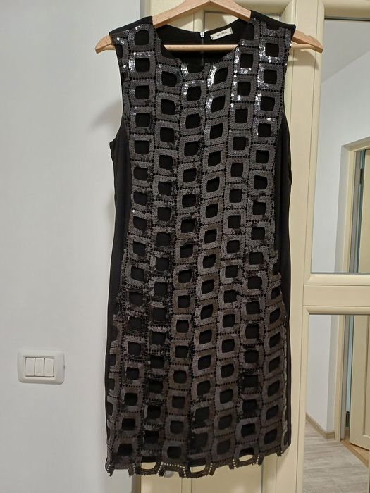 Rochie neagra cu paiete URMA S_36