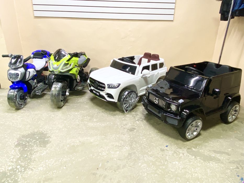 Электромобиль детский, машинка, мотоцикл