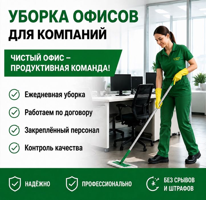 Профессиональная уборка офисов