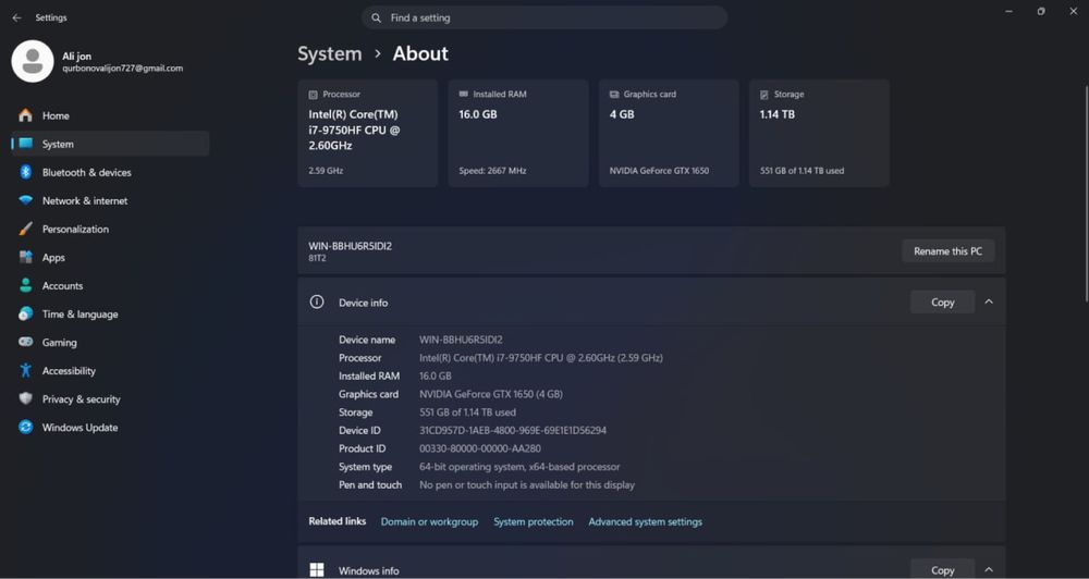 LENOVO Legion Y545 Gaming