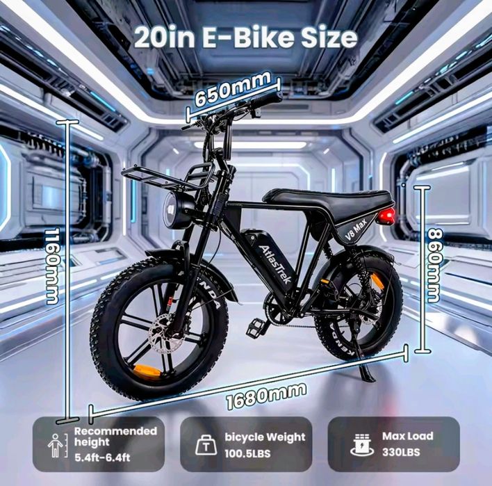 Bicicletă Electrică Fat Bike V8 MAX