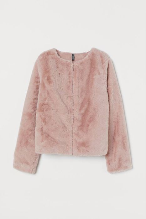 Розово меко палто h&m S