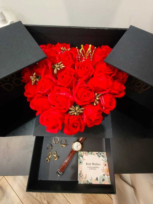 Шкатулка с мыльными розами