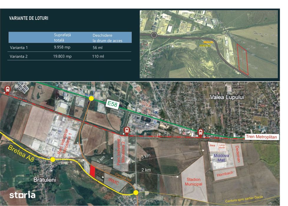 De Vânzare – Teren Industrial Intravilan, Miroslava – Iași