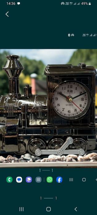 Ceas de masa model trenuleț 20 cm, baterie neinclusaPerfect și pt came