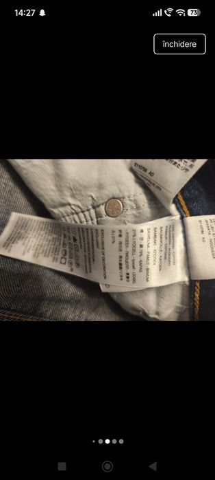 Blugi Levis ribcage straight
