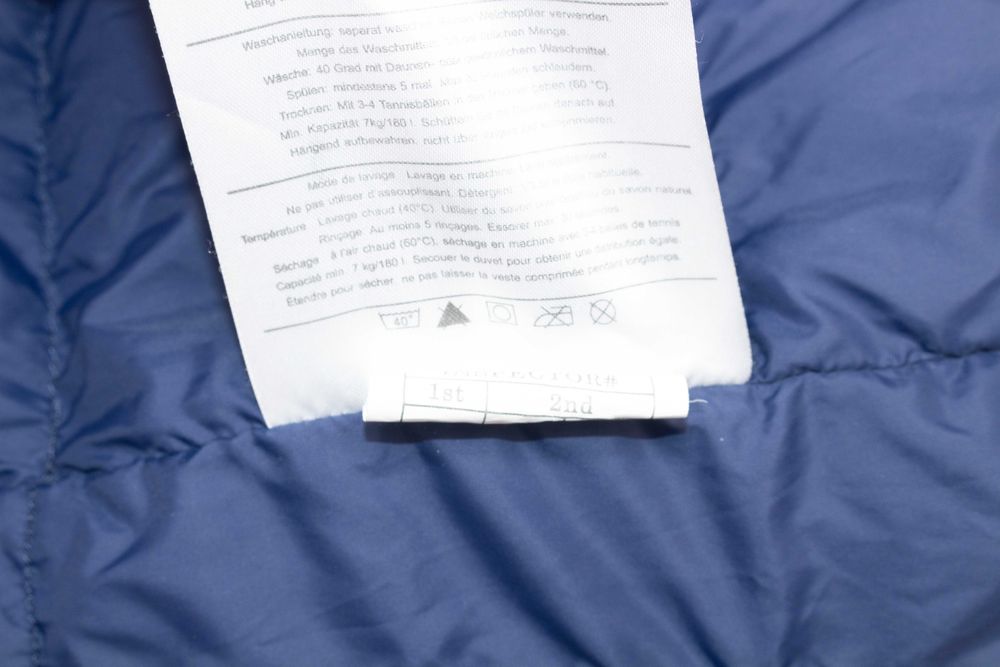 BERGANS Down Jacket оригинално мъжко пухено яке синьо пълнеж пух S