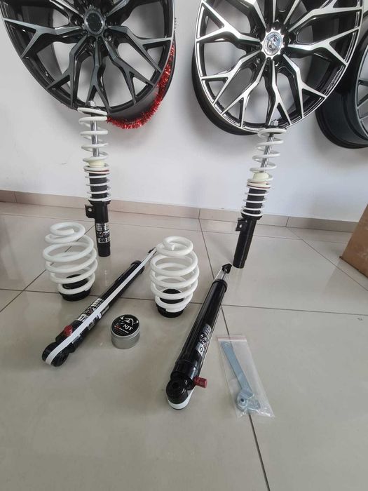bmw e46 suspensie sport reglabila pe inaltime si duritate + bielete