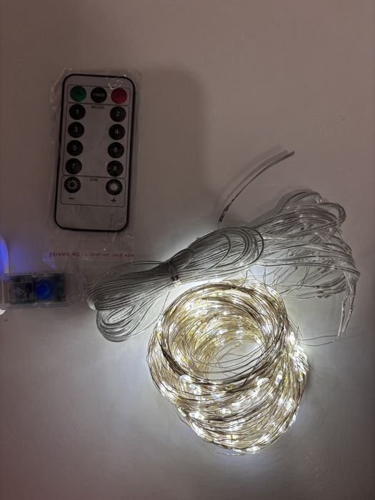 Гирлянда роса на окно