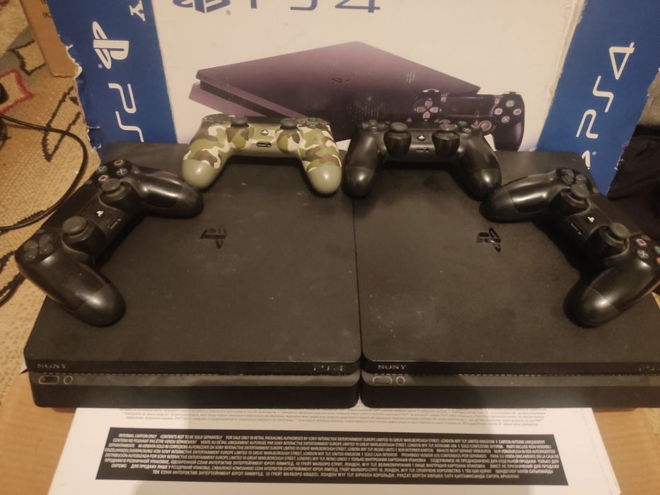 Обмен: 2x PS4 Slim + 4 геймпада на ОДНУ PS5