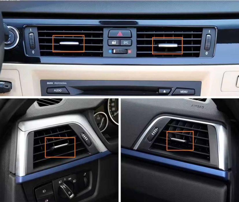 Clemă buton clips grilă reglaj ventilatie aerisire AC BMW seria 3 E90 E91 E92 E93 316 318 320 325 328 64229130458