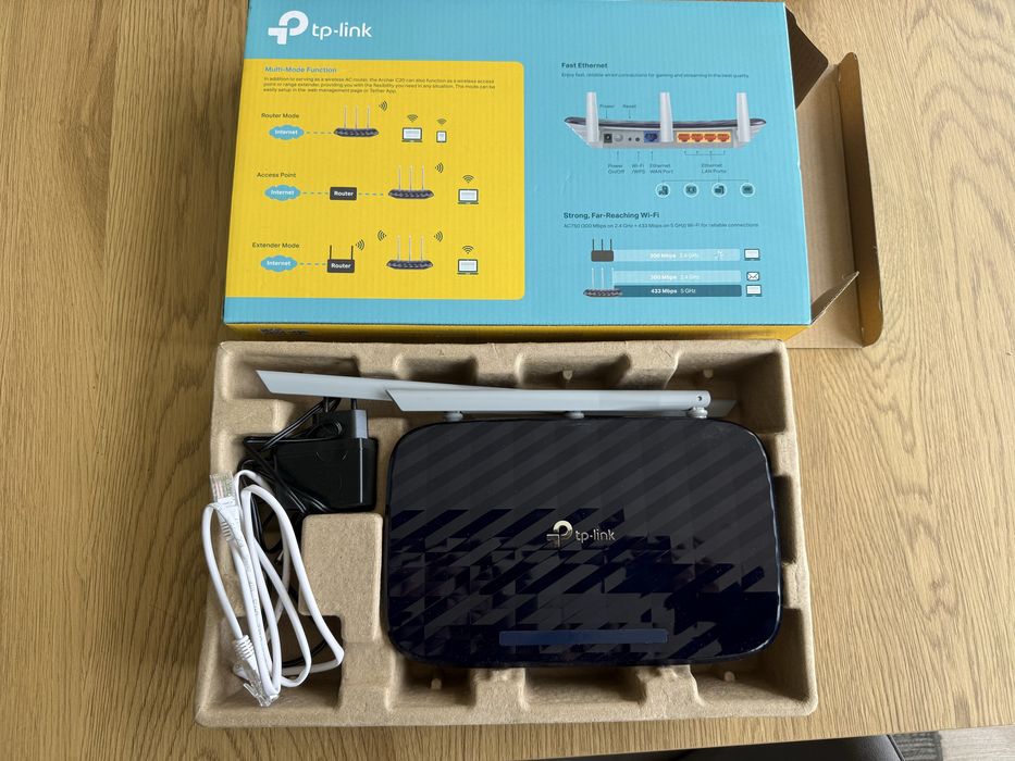 TP-Link Archer C20 AC750 Dual Band рутер – нов, неизползван