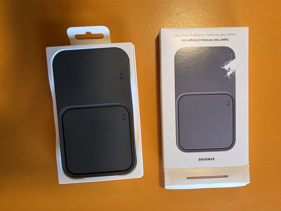 Incarcator Wireless Samsung Duo 15W, 1.67A, Negru EP-P5400B open box