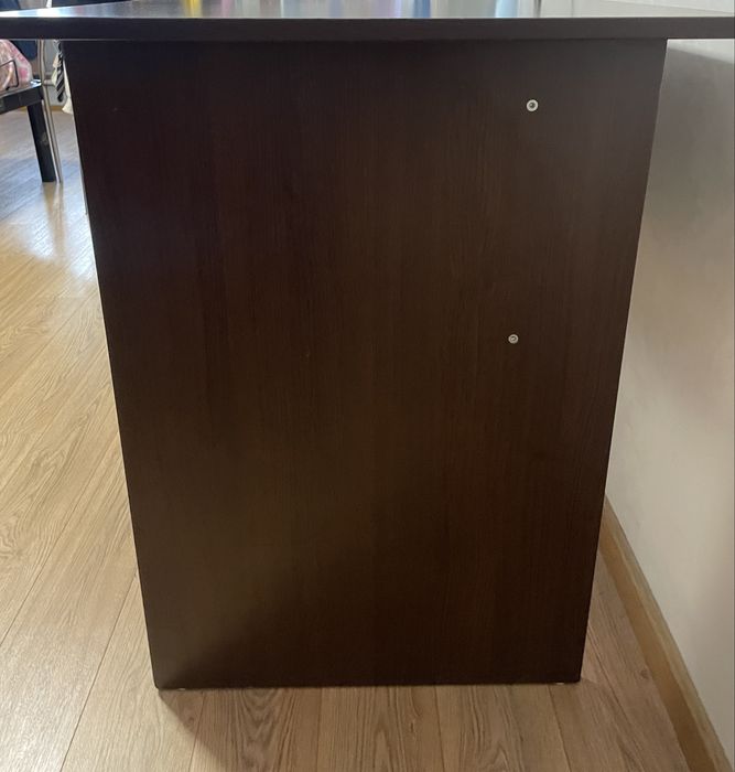 Birou din PAL wenge, cu sertar și dulap