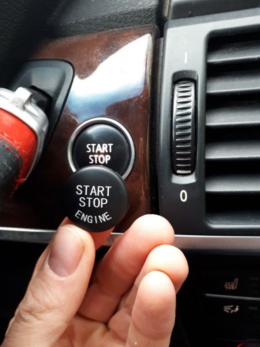 Кнопка запуска двигателя Start Stop на БМВ BMW X5 X6 E60 E70 E71 E90
