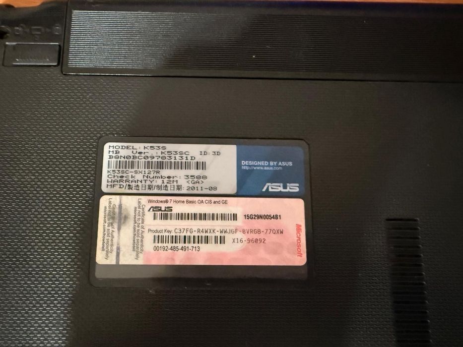 Продам ноутбук asus