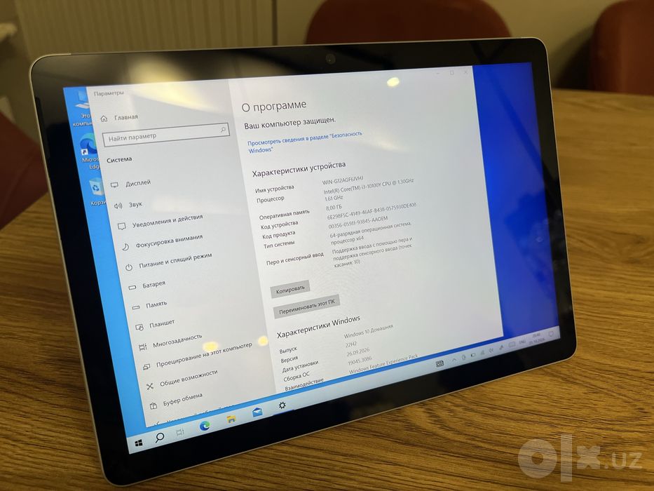 Мини планшет Surface Go3 с процессором i3-10gen 8gb 128 ssd новый Win