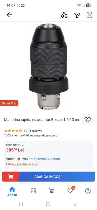 Mandrina bosch noua.