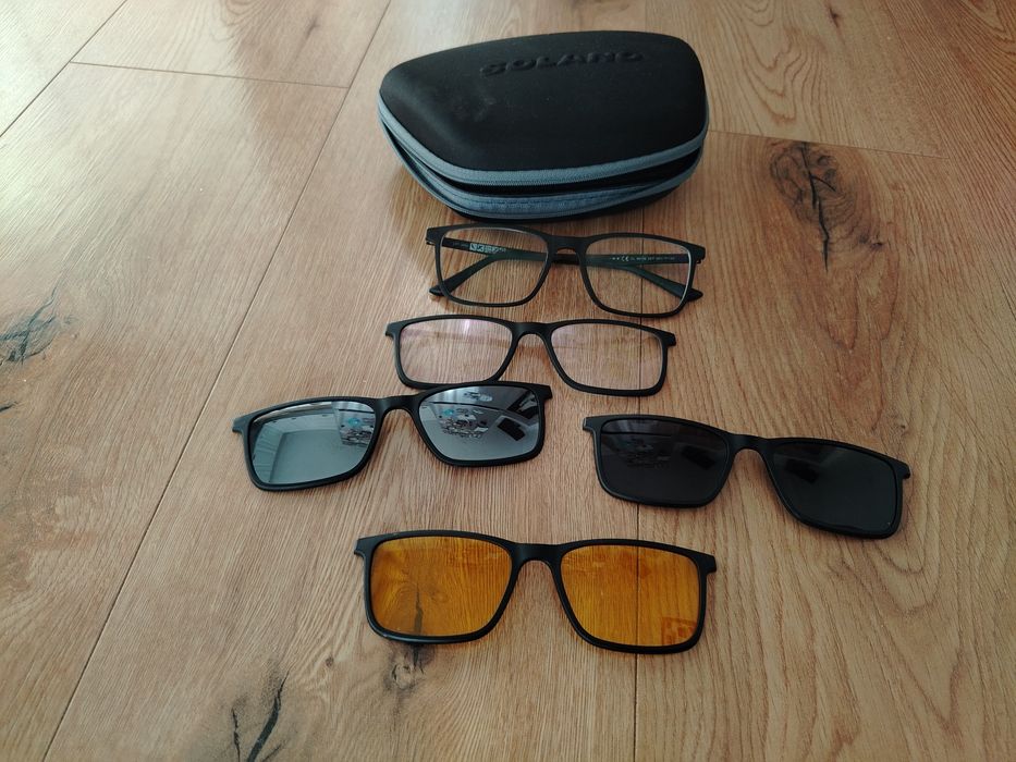 Ochelari Solano CL90126 clip-on magnetic + 4 lentile polarizate, dioptrii -0.5