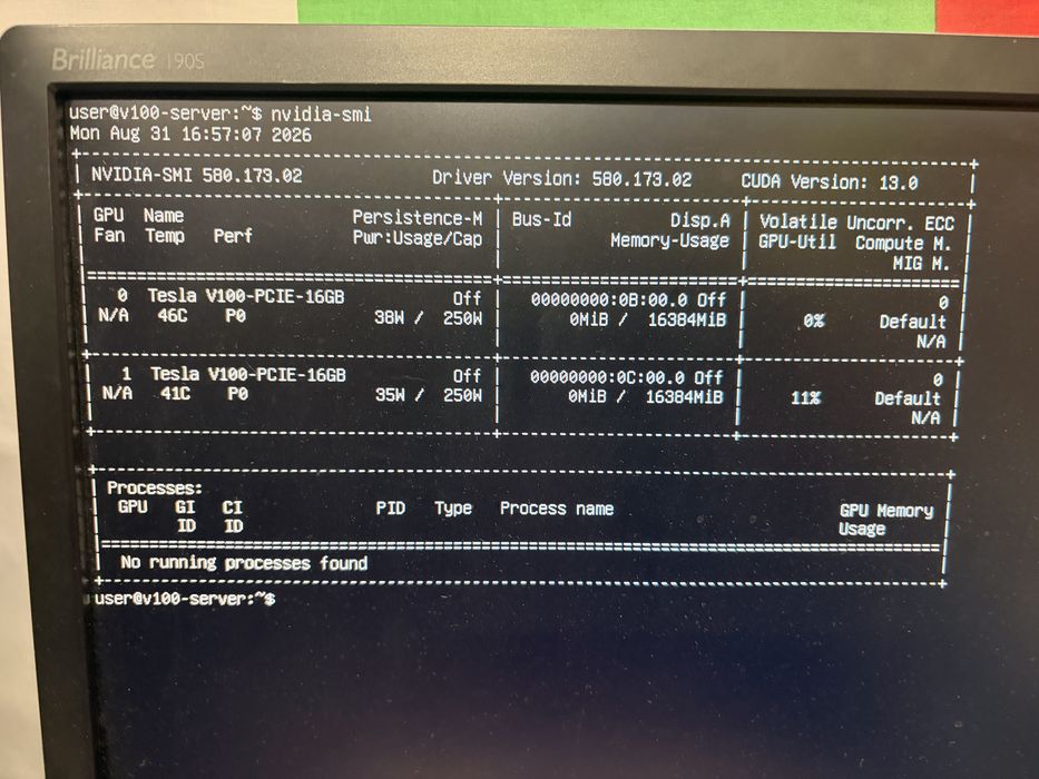 Gigabyte G431-MM0 GPU Server – 2x NVIDIA Tesla V100 16GB PCIe, 16GB DDR4 ECC, 3x 1600W Redundant PSU