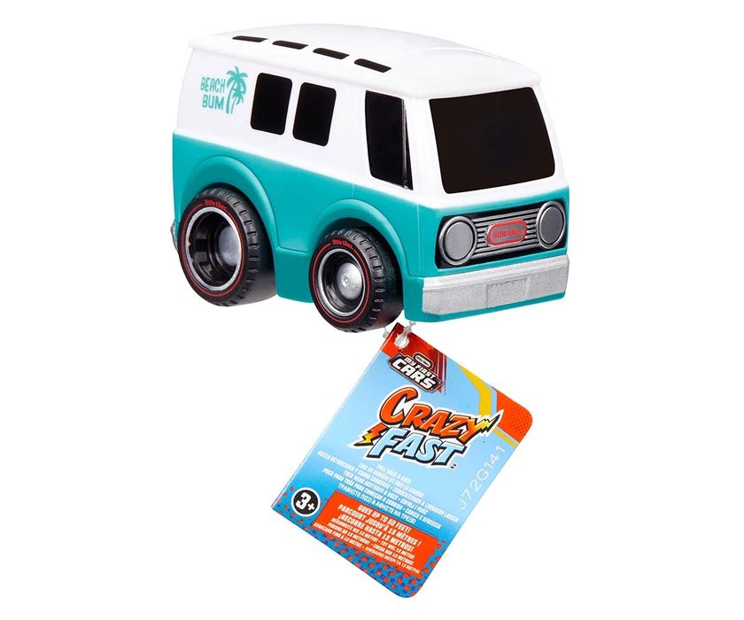 Луди и бързи колички Little Tikes, серия 7, синя с пламъци и полиция и