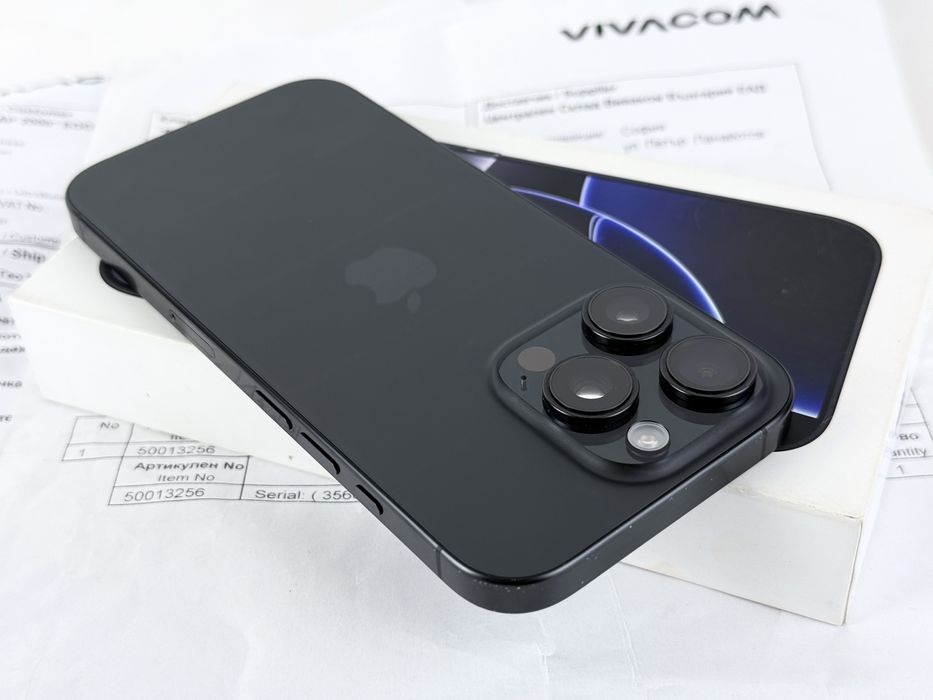 Apple iPhone 16 Pro 256GB Black Titanium 93% Батерия! 2г. Гаранция!