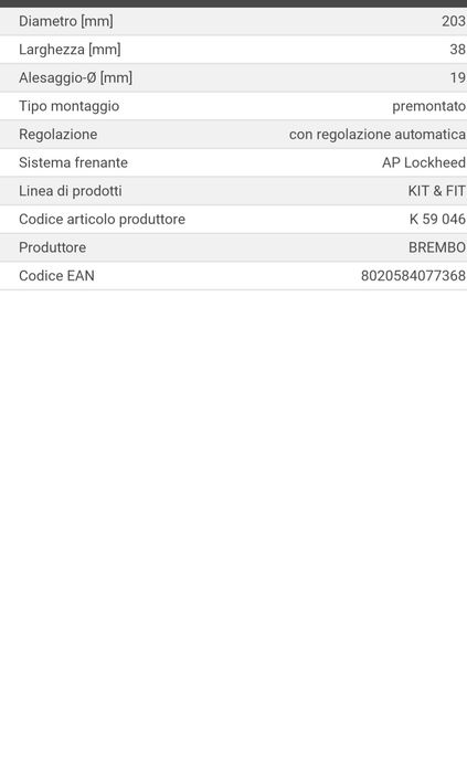 Kit frane spate Brembo