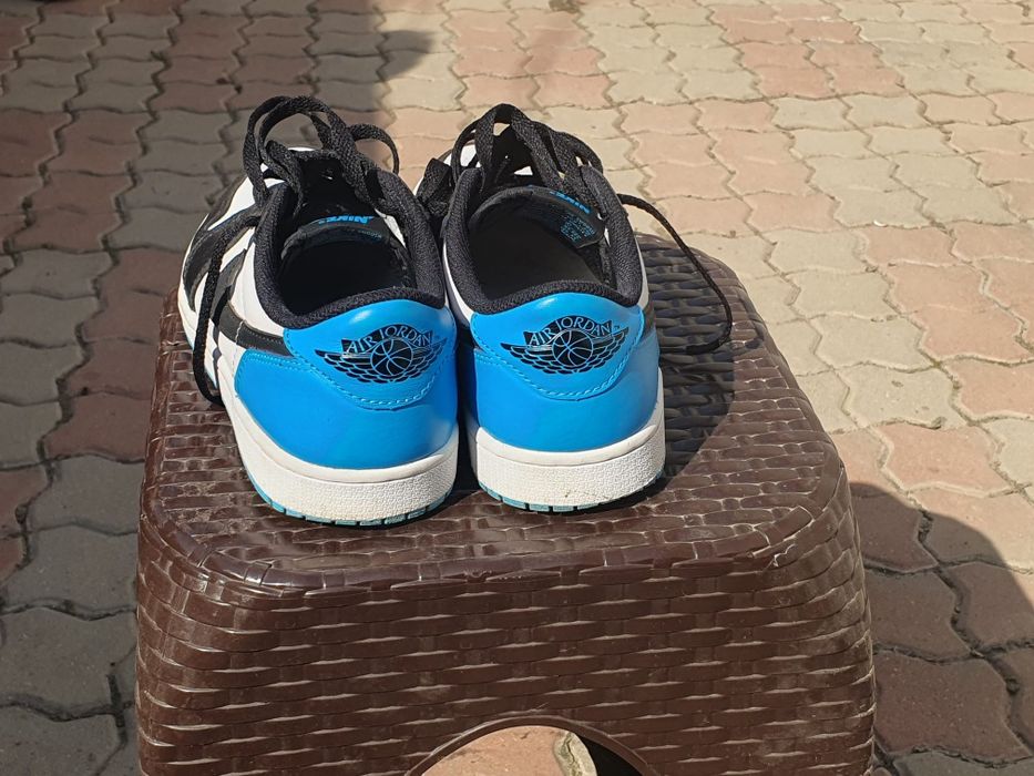Nike Air Jordan 1 Retro Low OG Black Dark Powder Blue (mărimea 41)
