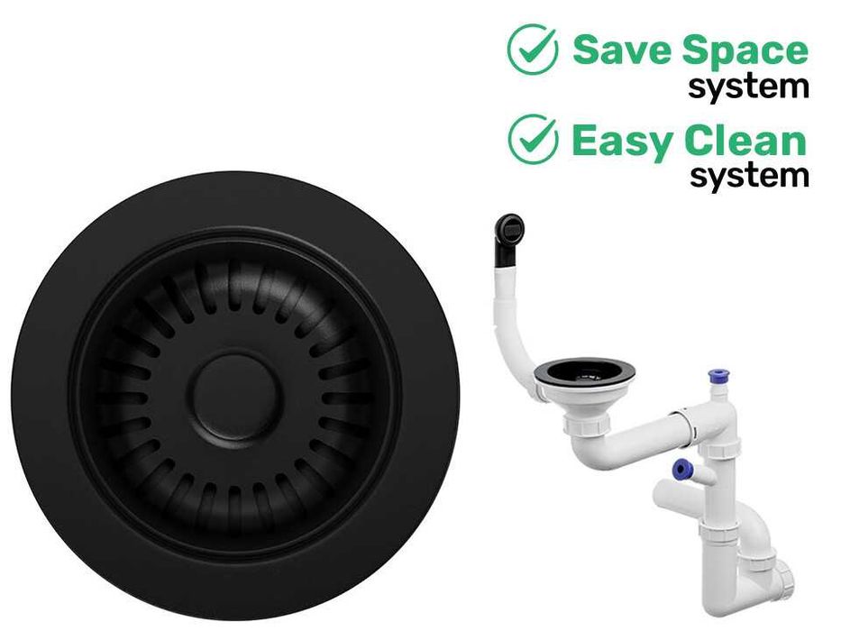 ГОРЕЩИ КОМПЛЕКТИ Пълен Мивка РИГА + Смесител 9700 PRO+ Сифон -Цветове