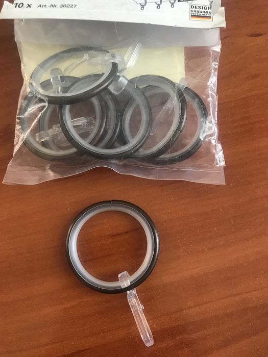 Аксесоар халки с вложка GARDINIA 25ММ БРОНЗ