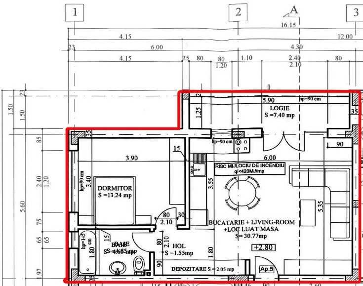 Vanzare apartament 2 camere, complet mobilat, Magnolia Village