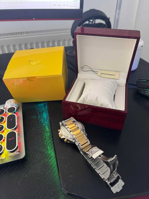 Ceas Original Emporio Armani suflat cu AUR 14 K