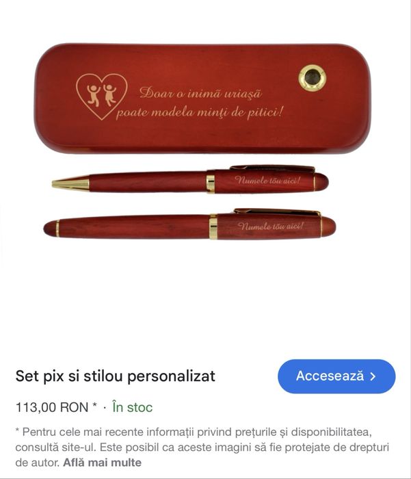 Set cadou pix și stilou