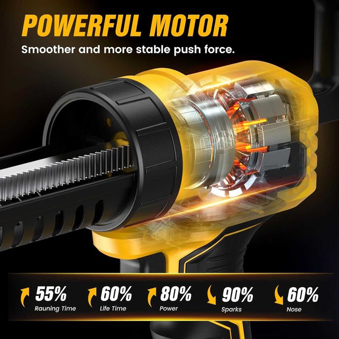 Pistol silicon etansare fără fir 6 viteze compatibil cu Makita18V