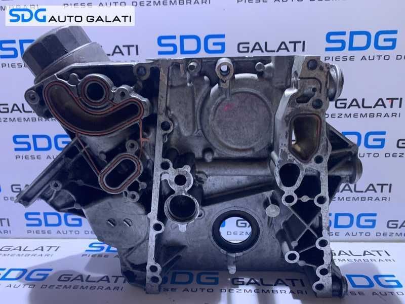Capac Vibrochen Arbore Cotit Distributie Motor cu Suport Filtru Ulei Mercedes Vito 2.2 CDI 1997 - 2003 Cod R6460150602 [M8614]