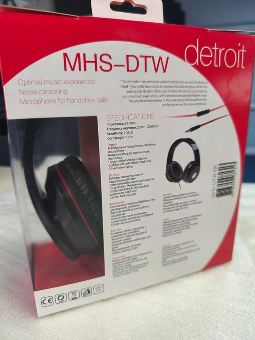 Folding stereo headphones Gmb Detroit MHS-DTW