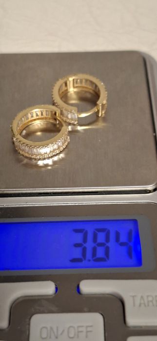 Cercei de aur 14 k superbi