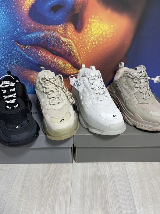 Adidasi Balenciaga Triple S piele naturala Premium