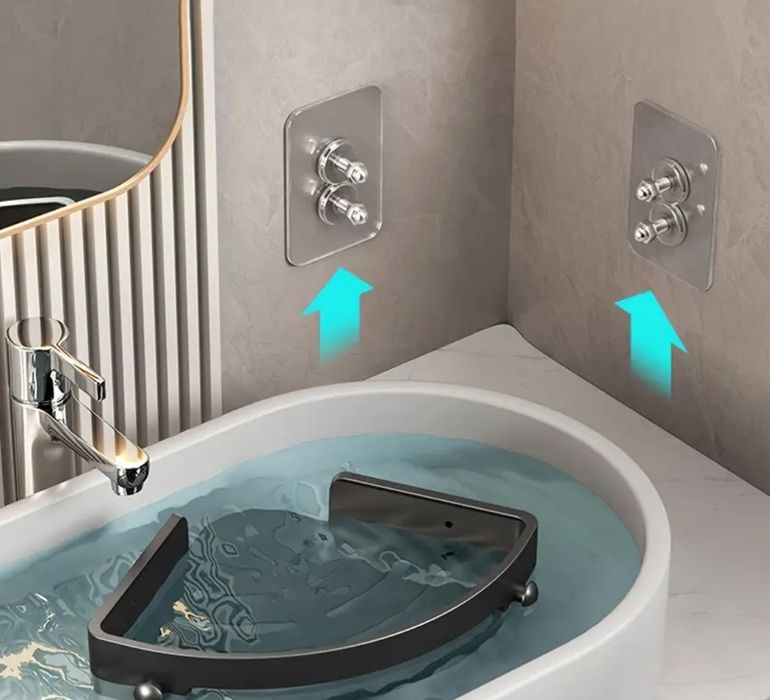 2 Бр. Допълнителни  Стелажи За Съхранение На Тоалетни, Ъглови Стелажи