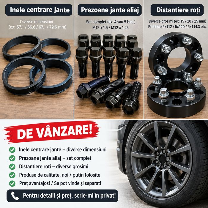 Inele centrare jante aliaj , prezoane (M14 , M15 , M12 etc )