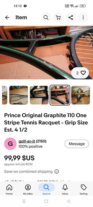 Racheta tenis Prince graphite!