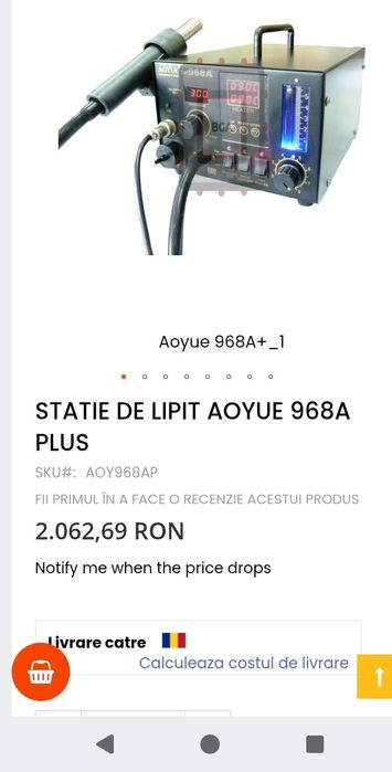 statie de lipit cu aer cald si letcon profesionala