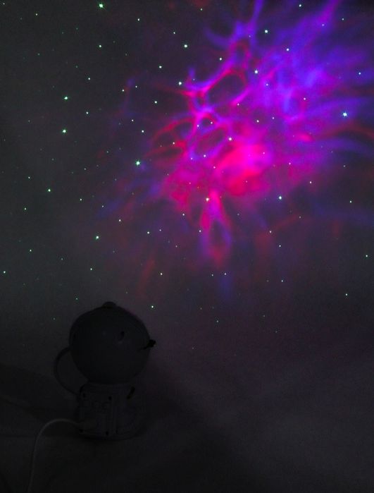 Ночник, детский лазерный проектор звездного неба, Космонавт.