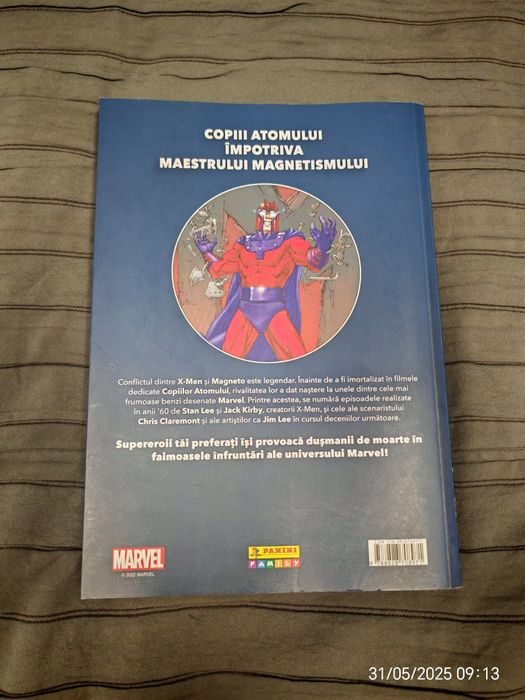 Cartea benzi desenate X-Men vs. Magneto (Marvel)