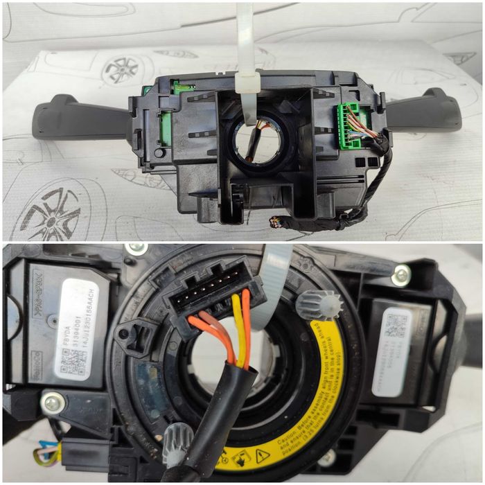 Ansamblu manete comenzi volan + spiră  Volvo V40 31343022 2015 / [2012-2019] / (5B3)