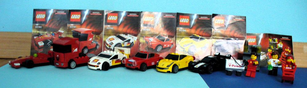 Lego Ferrari Shell V-Power® -2 серии колички+бензиновоз+аксесоари и МФ